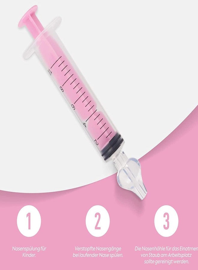 WenTigDY Nasal Irrigator for Baby,10ml Baby Nasal Syringe Irrigator Portable Infant Noses Cleaner Nasal Irrigation Nose Aspirator for Babys Nasal Wash Nasals Cleaner Babys Nose Rinse 2pcs (Pink) - Image 5